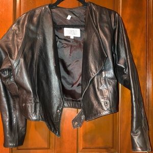 Vintage unisex leather jacket